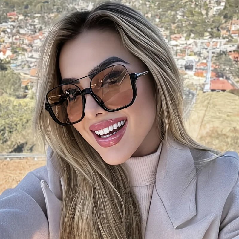 Vintage Outdoor Fashion - Nouvelles lunettes de soleil surdimensionnées de