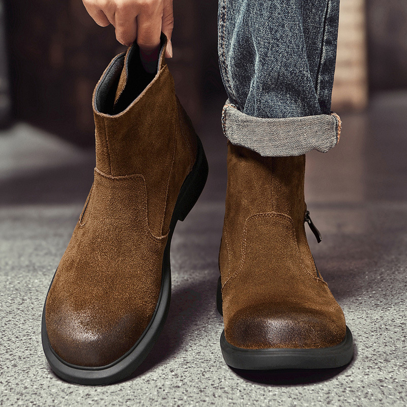 Bottes Chelsea vintage en daim - Vintage Outdoor Fashion avis et prix