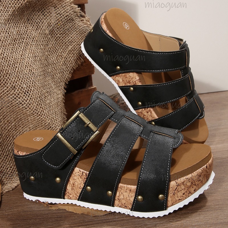 Sandales compensées vintage à  - Vintage Outdoor Fashion avis et prix